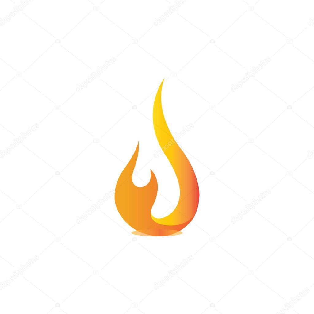 fire icon logo vector design templat