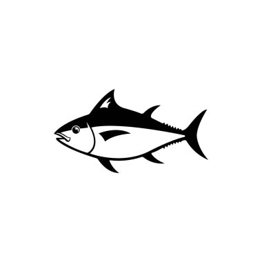 tuna fish icon logo vector design template