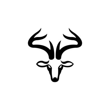 deer head icon logo vector design template
