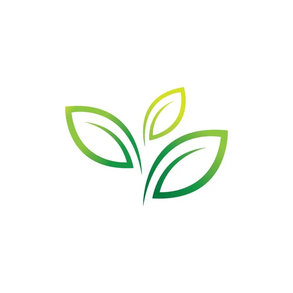 Leaf Icon Logo Vector Design Template — 图库矢量图片