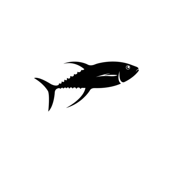 Tuna Fish Icon Logo Vector Design Template — 스톡 벡터