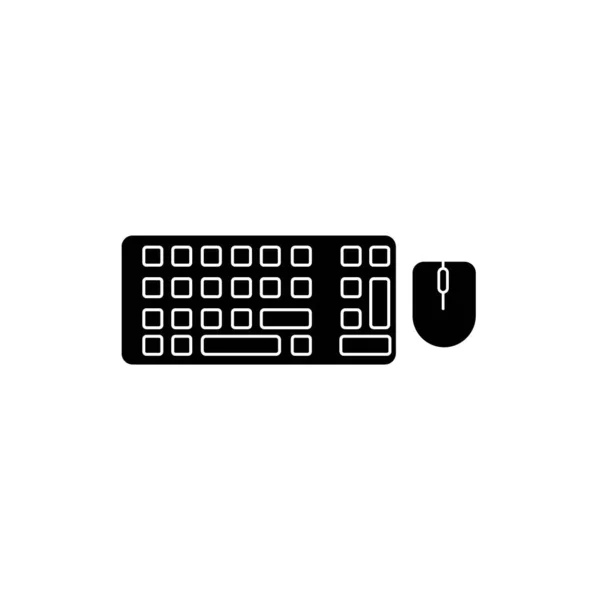 Keyboard Icon Logo Vector Design Template — Stock Vector