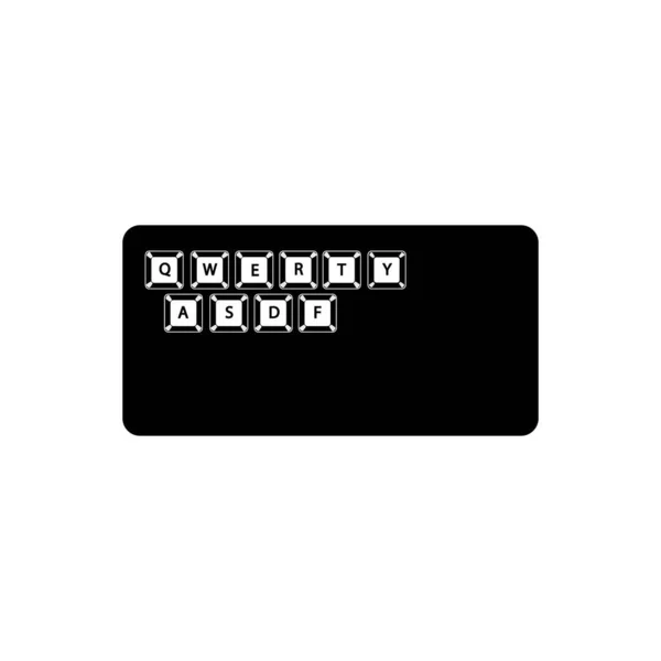 Keyboard Icon Logo Vector Design Template — ストックベクタ