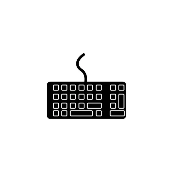 Шаблон Векторного Дизайна Логотипа Клавиатуры — стоковый вектор