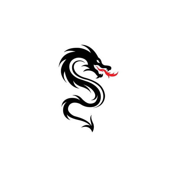 Dragon Icon Logo Vector Design Template —  Vetores de Stock