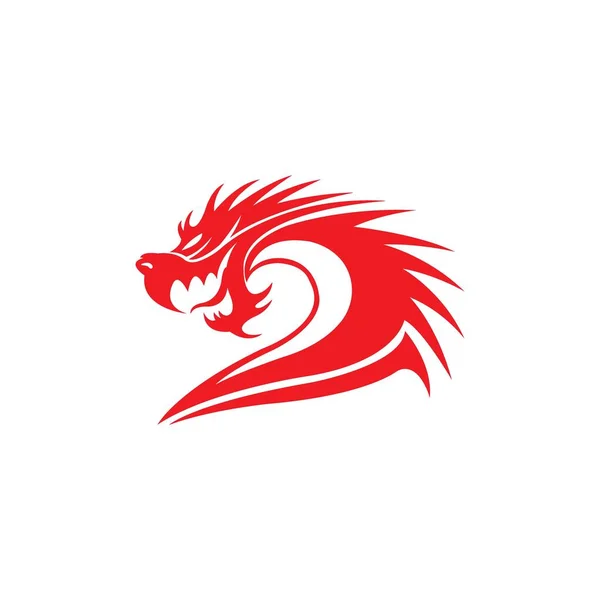 dragon icon logo vector design template
