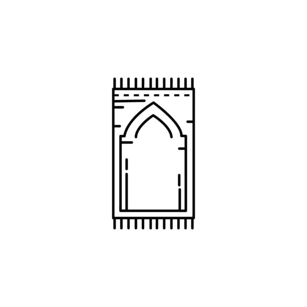 Prayer Rug Icon Logo Vector Design Template — Image vectorielle
