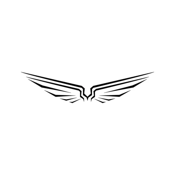 Wing Icon Logo Vector Design Templat — Stockový vektor