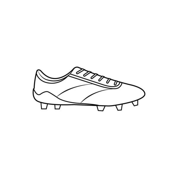 Soccer Shoes Icon Logo Vector Design Template — Stok Vektör