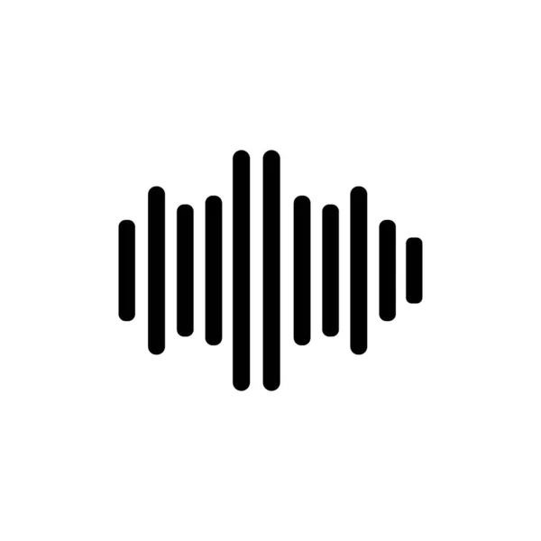 Шаблон Векторного Дизайна Логотипа Звуковой Волны — стоковый вектор