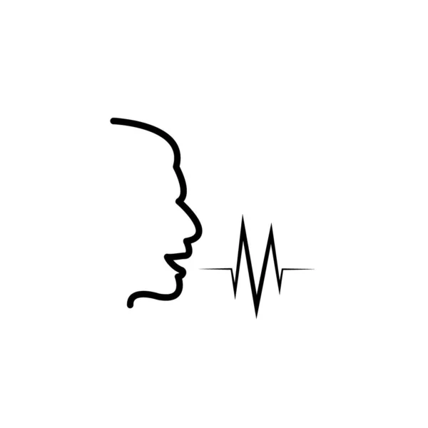 Sound Wave Icon Logo Vector Design Template — Vettoriale Stock