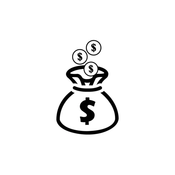 Saving Money Icon Logo Vector Design Template — Vettoriale Stock