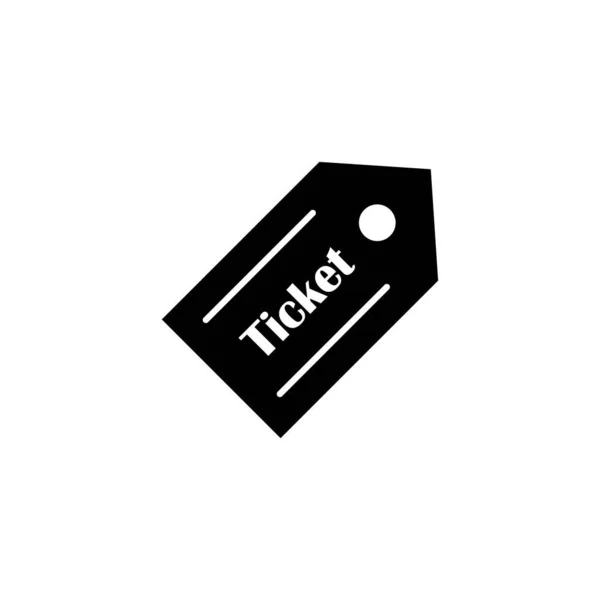 Ticket Icon Logo Vector Design Template — Stockvektor
