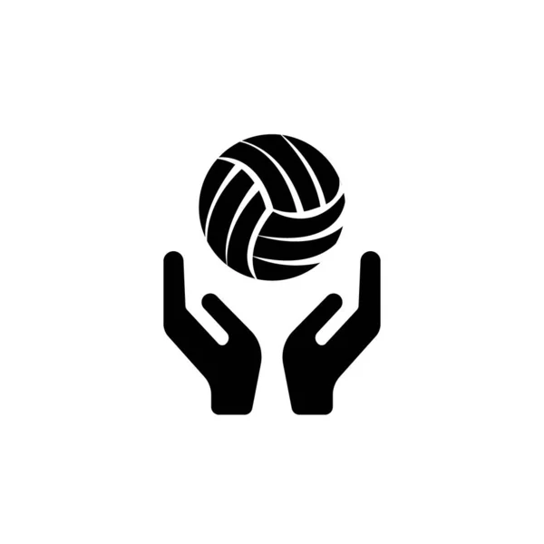 Volleyball Icon Logo Vector Design Template — Stock Vector