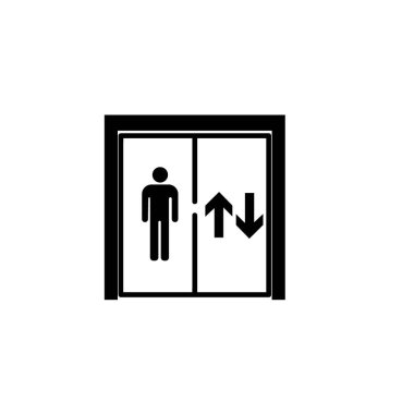 elevator icon logo vector design template