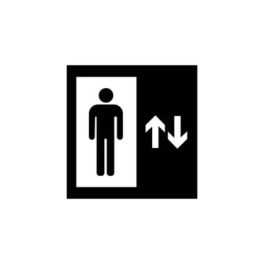elevator icon logo vector design template
