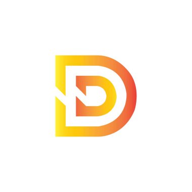 letter D icon logo vector design template