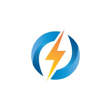 electricity icon logo vector design template
