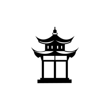 pagoda temple icon logo vector design template