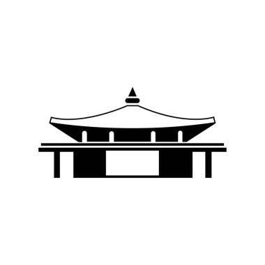 pagoda temple icon logo vector design template