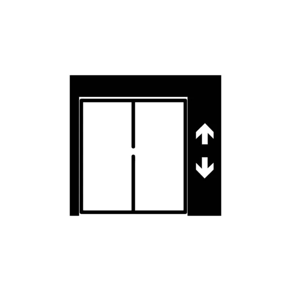 Elevator Icon Logo Vector Design Template — ストックベクタ