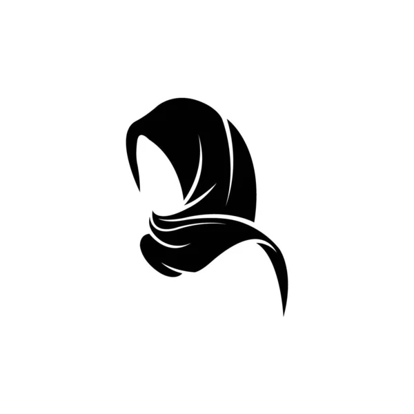 Muslim Hijab Icon Logo Vector Design Template —  Vetores de Stock