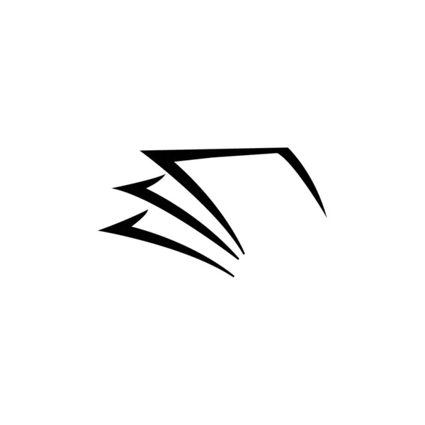 Paper Icon Logo Vector Design Template — Vetor de Stock