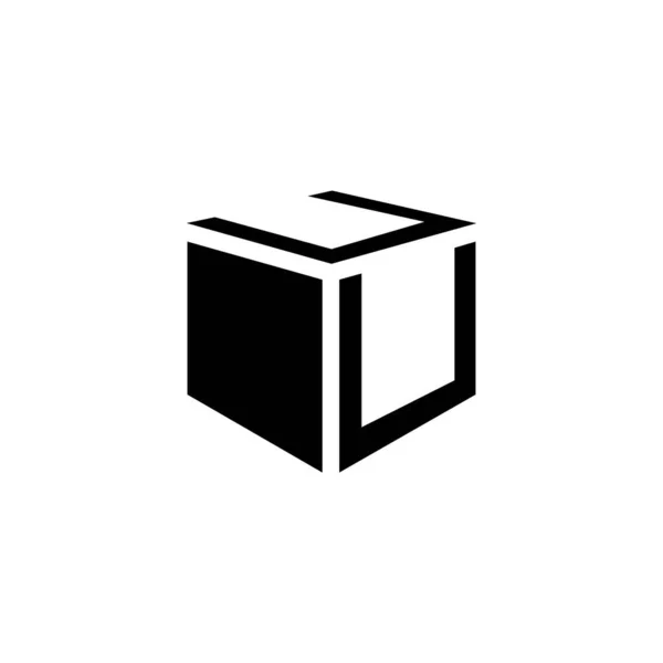 Box Icon Logo Vector Design Template —  Vetores de Stock