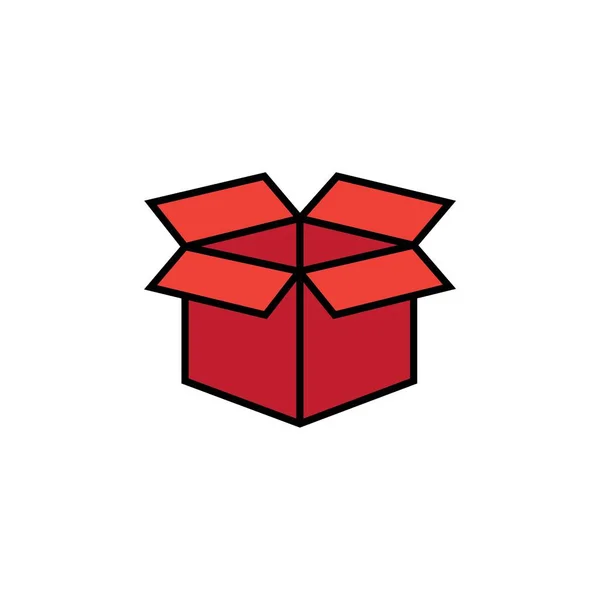 Коробка Значок Логотип Векторний Дизайн Шаблон — стоковий вектор