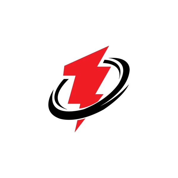 Electricity Icon Logo Vector Design Template — Stockvector