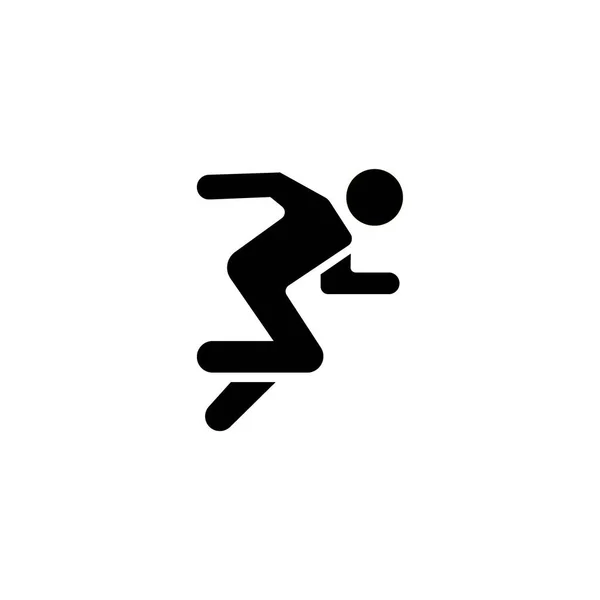 Запустити Логотип Значка Марафону Векторний Дизайн Шаблон — стоковий вектор