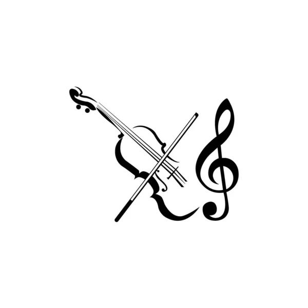 Music Icon Logo Vector Design Template — Image vectorielle