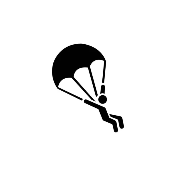 Parachute Icon Logo Vector Design Template — 图库矢量图片