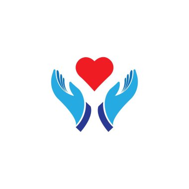 charity icon logo vector design template