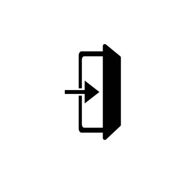 enter icon logo vector design template