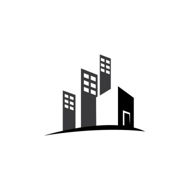 apartment icon logo vector design template