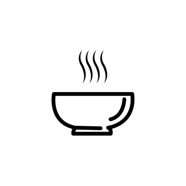 Іконка Миски Логотип Векторний Дизайн Шаблон — стоковий вектор