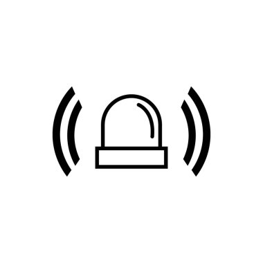 Alarm simgesi logo vektör tasarım şablonu 