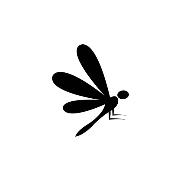 Dragonfly Icon Logo Vector Design Template — Stock Vector