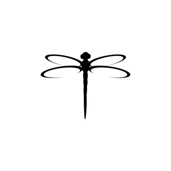 Шаблон Логотипа Стрекозы — стоковый вектор