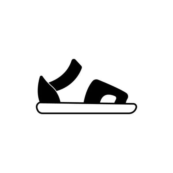 Modello Disegno Vettoriale Logo Icona Pantofole — Vettoriale Stock