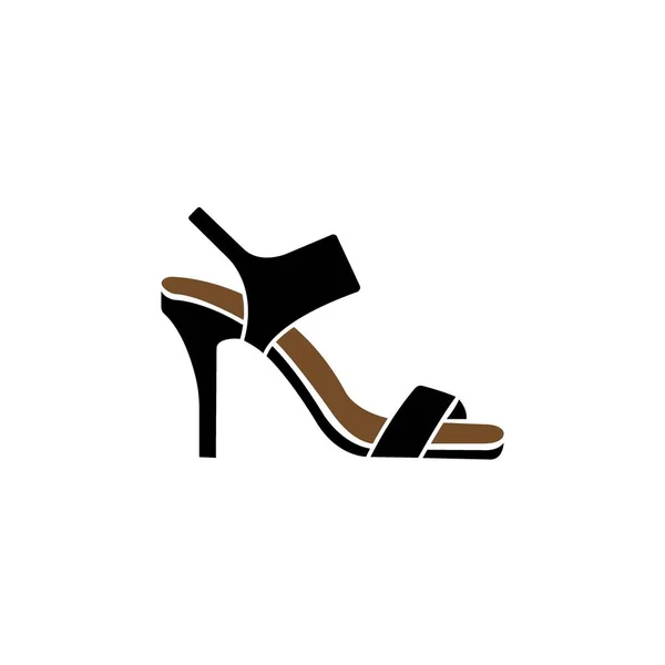 Zapatillas Icono Logotipo Vector Diseño Plantilla — Archivo Imágenes Vectoriales