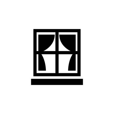 pencere simgesi logo vektör tasarım şablonu