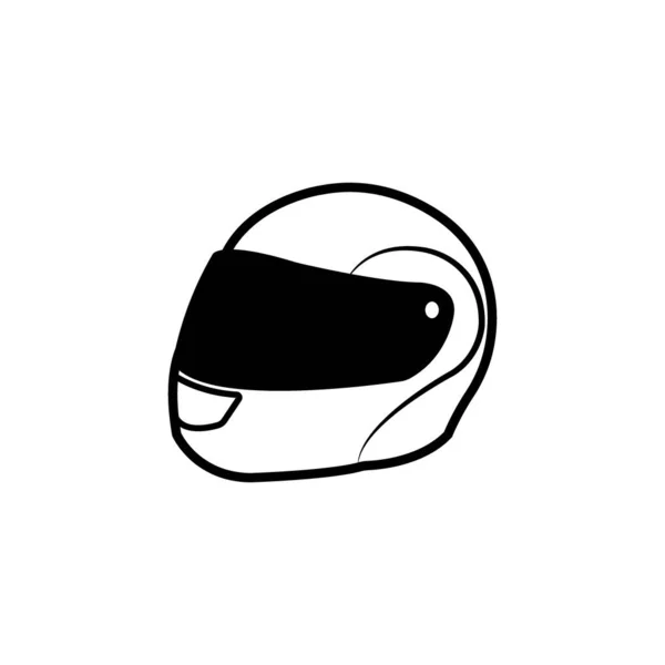 Helmet Icon Logo Vector Design Template — Vettoriale Stock