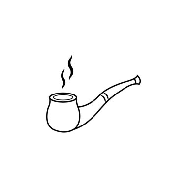 tüten boru simgesi logo vektör tasarım şablonu