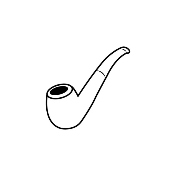 Шаблон Векторного Дизайна Логотипа Курительной Трубы — стоковый вектор