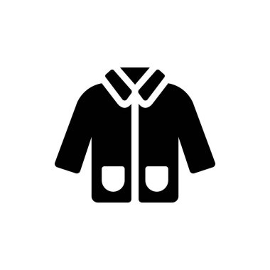 Ceket simgesi logo vektör tasarım şablonu