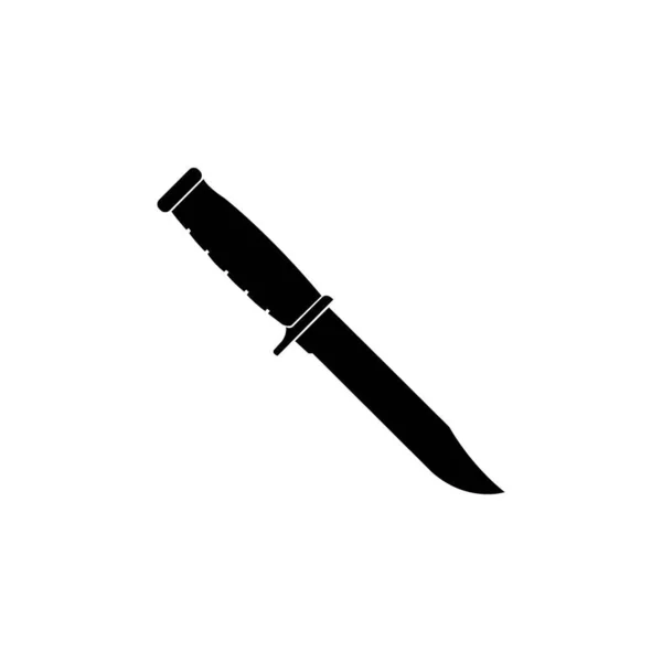 Cuchillo Militar Icono Logotipo Vector Diseño Plantilla — Vector de stock