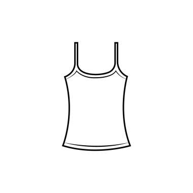 kız tanküstü simge logo vektör tasarım şablonu