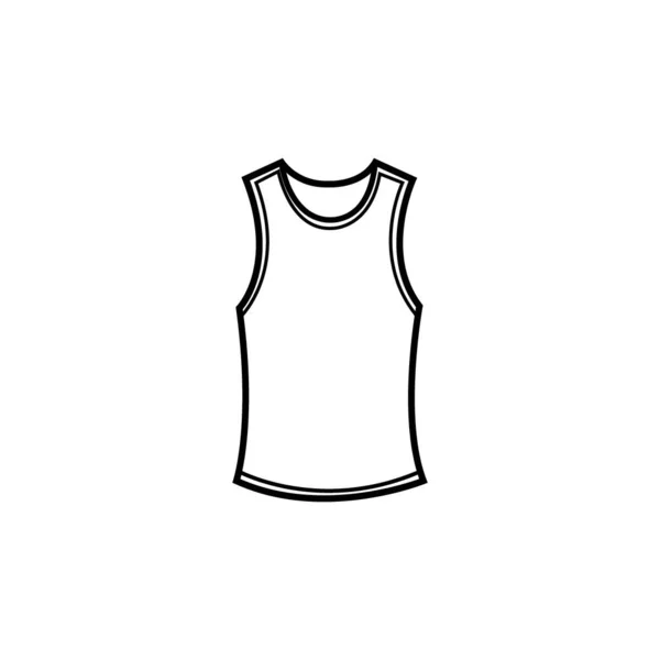 Meisje Tank Top Pictogram Logo Vector Ontwerp Template — Stockvector